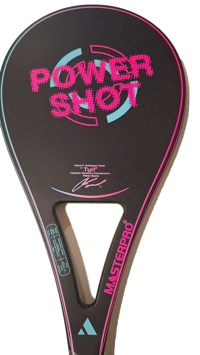 Paleton Power Shot Manche Tennis 100 % fibre de carbone livré avec un étui Spécial jeune